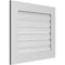 Ekena Millwork Vertical Surface Mount PVC Gable Vent: Functional, w/ 3-1/2"W x 1"P Standard Frame, 28"W x 24"H GVPVE28X2401SF - alternate 4